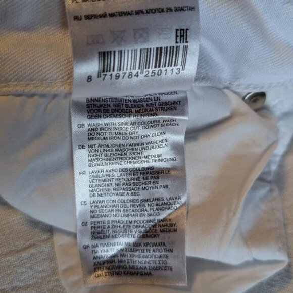 Yaya Denim Studio White Wide leg jeans Size 34 (europe) / US 27/ XS - Picture 9 of 11